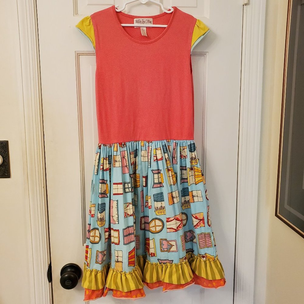 Matilda Jane play dress with window pattern